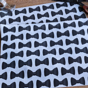Tuxedo Wedding Bow Tie Pattern Tissue Paper