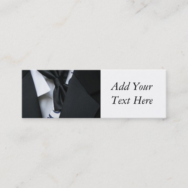 Tuxedo Wedding Business Card (Front)