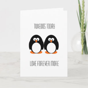 Tuxedo Wedding Card