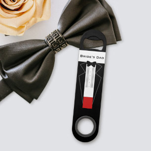 Tuxedo Wedding Father of the Bride Favour Bar Key