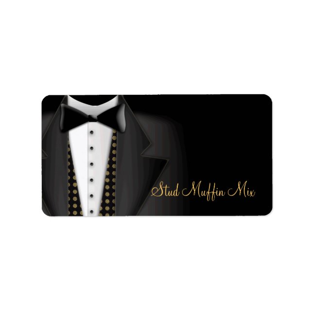 Tuxedo Wedding Labels (Front)