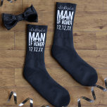 Tuxedo Wedding Man of Honour Black Socks<br><div class="desc">Which Man of Honour would not love a pair of special black socks as thank you gift? I don't know anyone that wouldn't. Add his name and your wedding date and get ready for the look of joy on his face.</div>