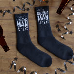 Tuxedo Wedding Personalised Groomsman Black Socks<br><div class="desc">Which Groomsman would not love a pair of personalised black wedding socks as thank you gift? I don't know one that wouldn't. Add his name and your wedding date and get ready for the look of joy on his face.</div>