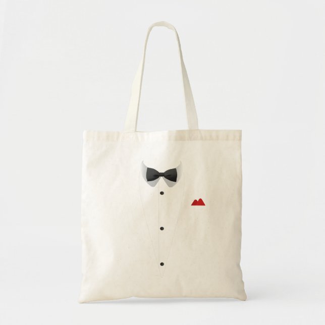Tuxedo  with Bowtie For Weddings Tote Bag (Front)