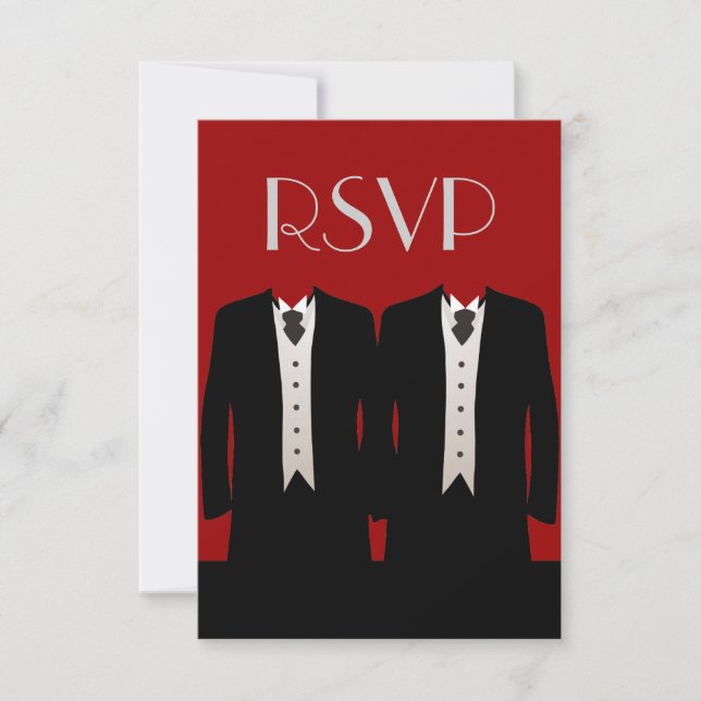 Tuxedos RSVP Card (Front)