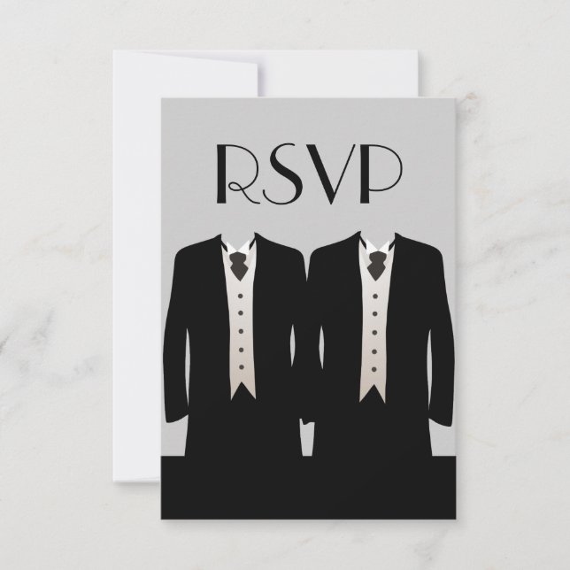 Tuxedos RSVP Invitation (Front)