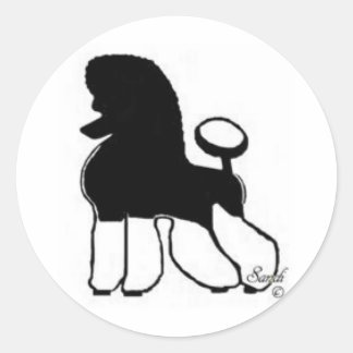 Tuxpoodle Classic Round Sticker