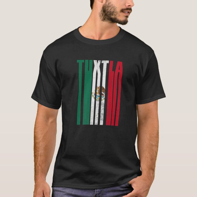 Tuxtla Gutiérrez Chiapas con Águila Mexicana T-Shirt (Front)