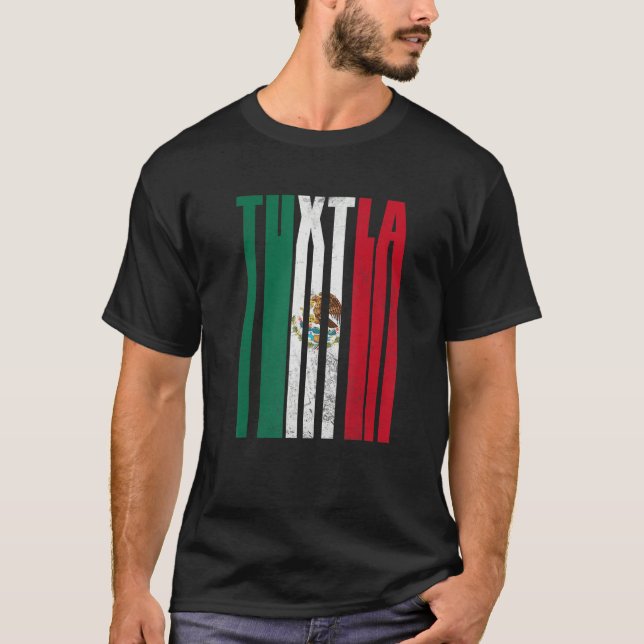 Tuxtla Gutiérrez  Chiapas con Águila Mexicana T-Shirt (Front)