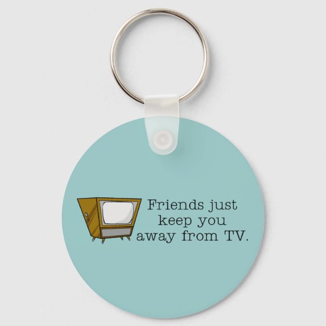 TV Addict Key Ring (Front)