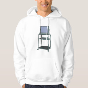 TV and VCR cart Classroom 80s 90s Funny School Hoodie