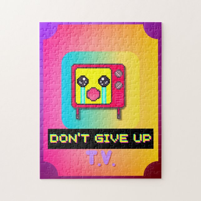 Tv Cry Jigsaw Puzzle (Vertical)