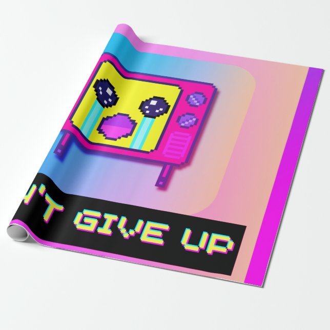 Tv Cry Wrapping Paper (Unrolled)