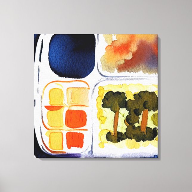 TV Dinner Canvas Print (Front)