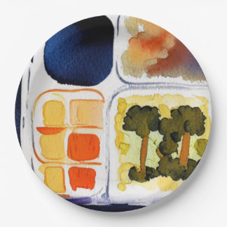 TV Dinner Paper Plate