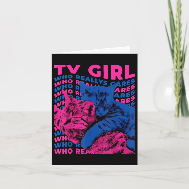 Tv Girl Album Frenchs Exit Who Really Cares Cat Tv Card (Front)