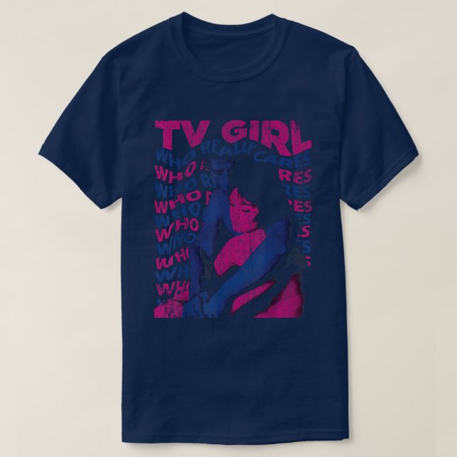 Tv Girl Album Who Reallys Cares T-Shirt (Design Front)