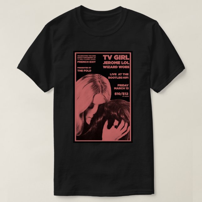 TV Girl French Exit Poster T-Shirt (Design Front)