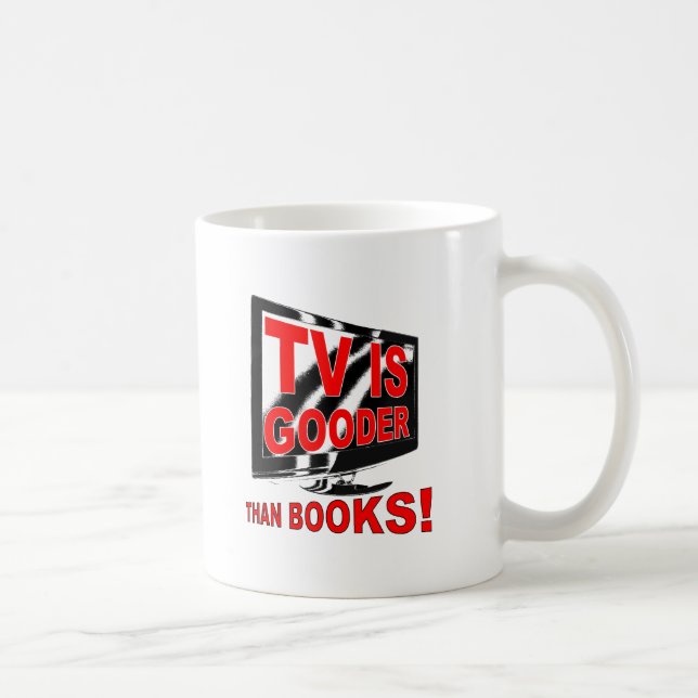TV Is Gooder Funny Mug (Right)
