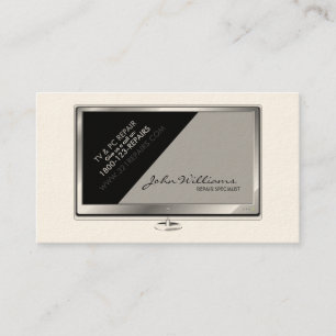 TV & PC Repair Business Card