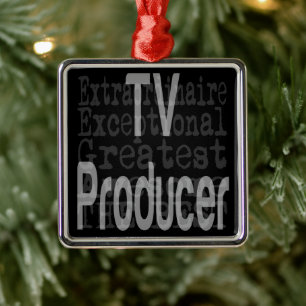 TV Producer Extraordinaire Metal Tree Decoration