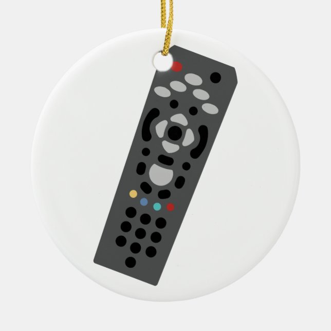 TV Remote Ceramic Tree Decoration (Front)