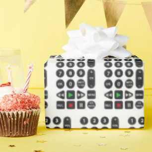 TV Remote with VCR Button  Wrapping Paper