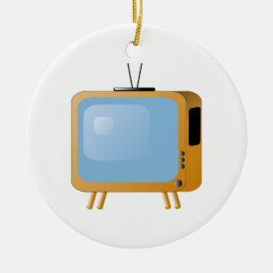 TV Set Ceramic Tree Decoration