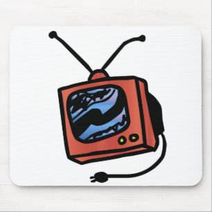 Tv Set Mouse Mat