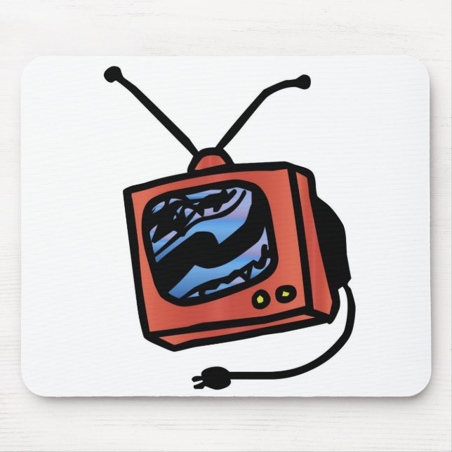 Tv Set Mouse Mat (Front)