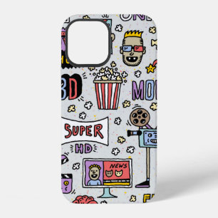TV Shows, Series and Movies Funny Doodle vintage s iPhone 12 Case