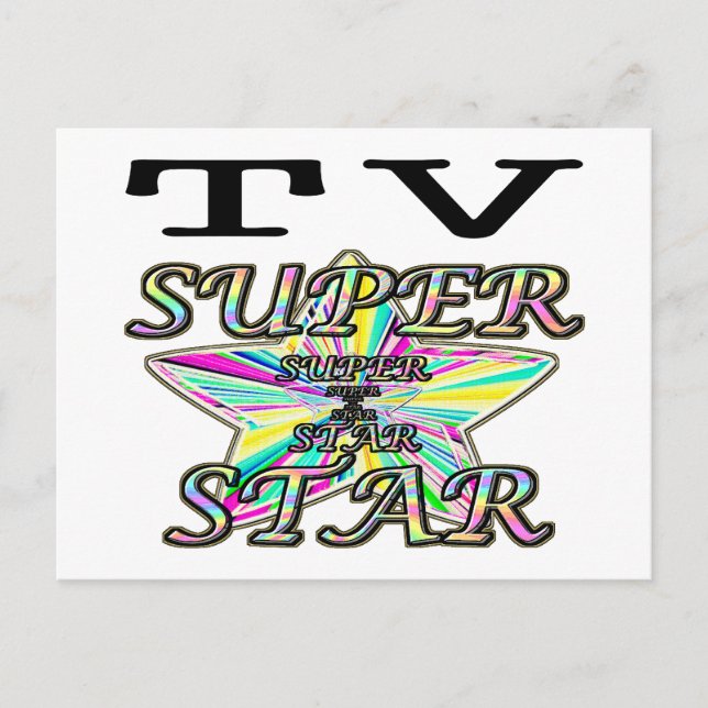 TV Superstar Postcard (Front)