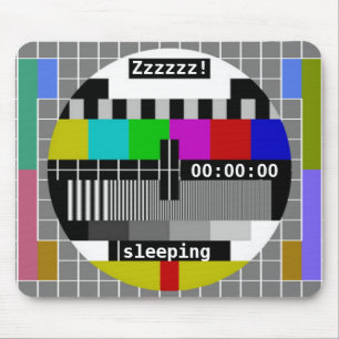 Tv Test Card Closedown Mouse Mat