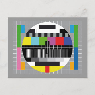 TV test screen Postcard