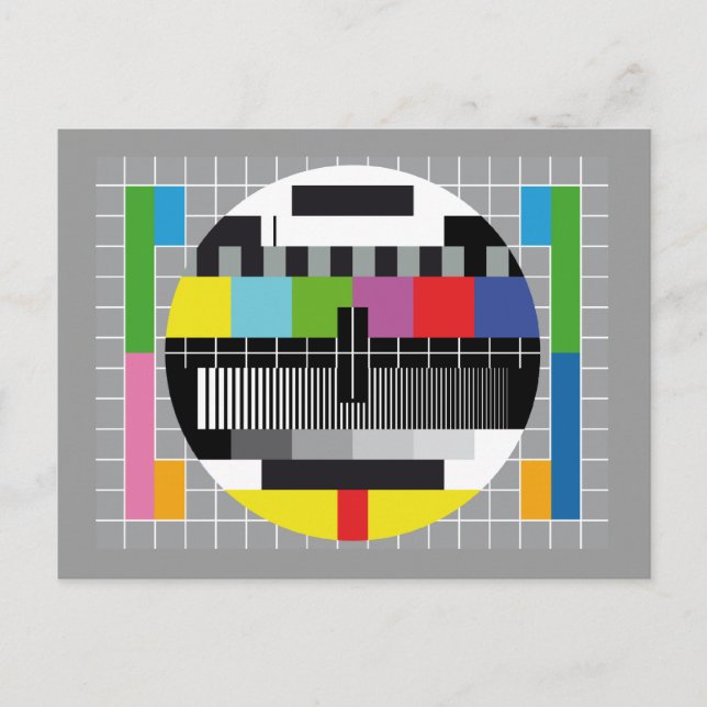 TV test screen Postcard (Front)