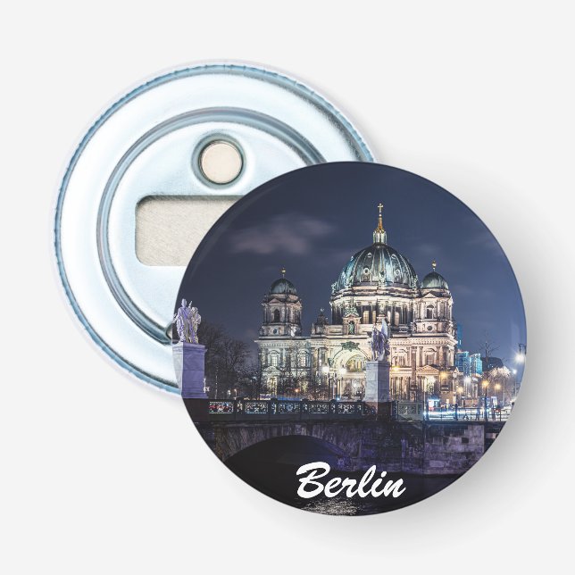 TV tower and Berlin Cathedral in Berlin, Germany Bottle Opener (Front)