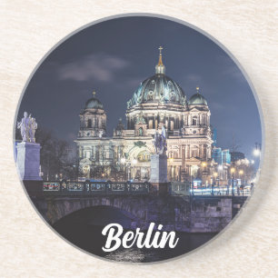 TV tower and Berlin Cathedral in Berlin, Germany Coaster