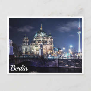 TV tower and Berlin Cathedral in Berlin, Germany Postcard