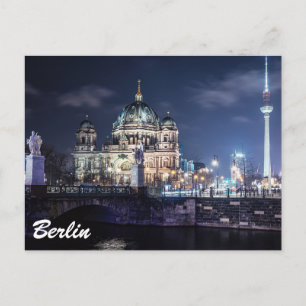 TV tower and Berlin Cathedral in Berlin, Germany Postcard