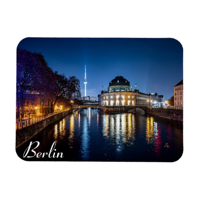 TV tower and museum island in Berlin, Germany Magnet (Horizontal)