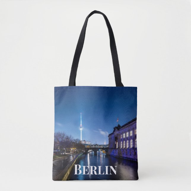 TV tower and museum island in Berlin, Germany Tote Bag (Front)