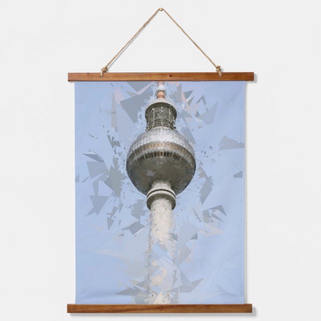 TV Tower Fernsehturm Berlin, Germany Hanging Tapestry (Front)