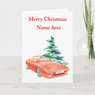 TVR Tasmin Christmas card, customizable Holiday Card