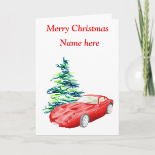 TVR Tuscan Christmas card, customizable Holiday Card