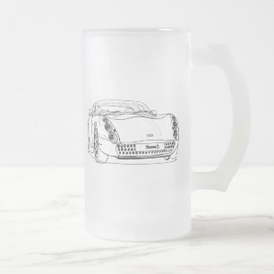 TVR Tuscan S Frosted Glass Beer Mug