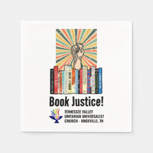 TVUUC - Book Justice! Napkin