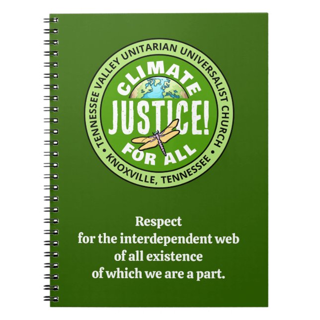 TVUUC Climate Justice! For All Notebook (Front)