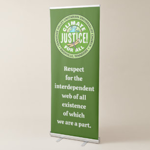 TVUUC Climate Justice! For All Retractable Banner