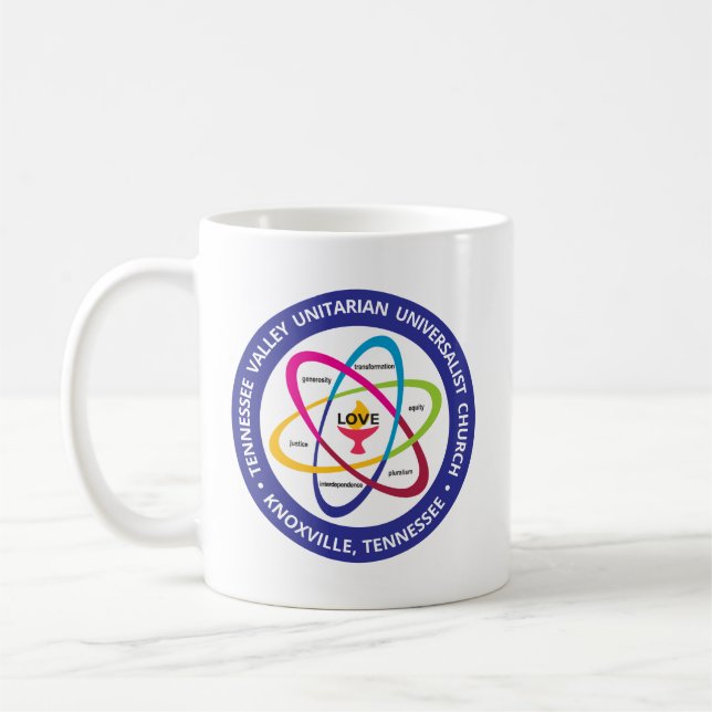 TVUUC - Share Values Atom Coffee Mug (Left)