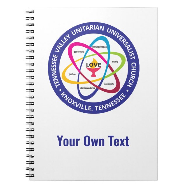 TVUUC UUA Shared Values Atom Notebook (Front)
